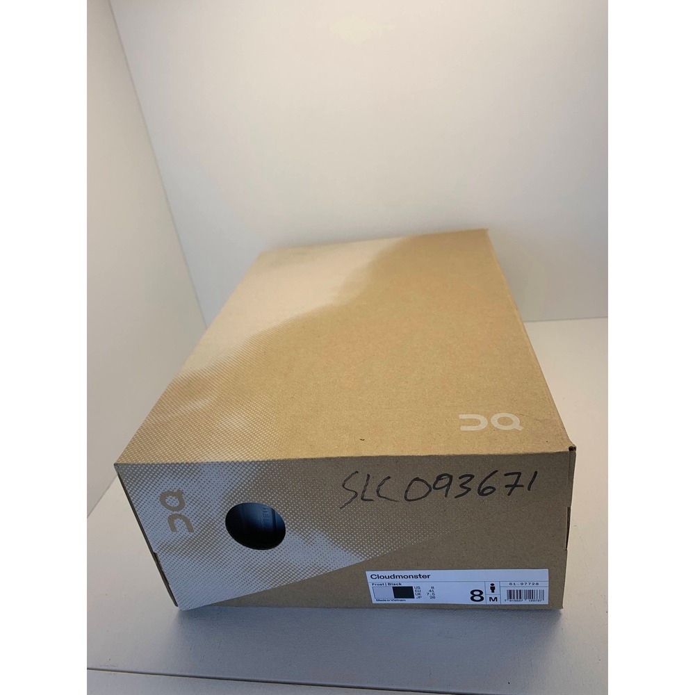 On‎ Cloudmonster Frost Black Men's Running Shoes Size 8 US - Picture 7 of 8